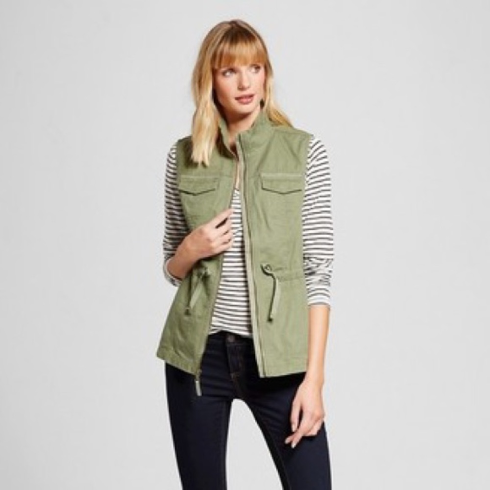 Olive Green Utility Vest